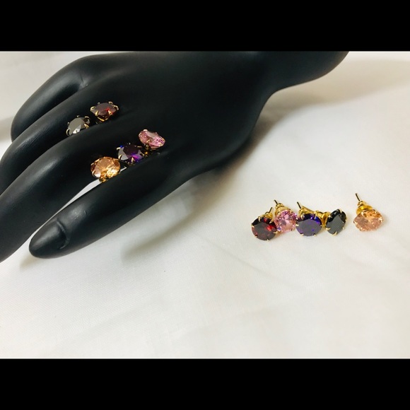 5 pairs - 10cttw Oversized Studs / CODE: ER 71 - Picture 3 of 6